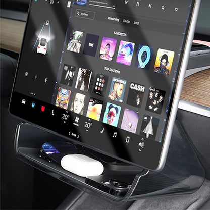 Center Console Organizer Under Screen Storage for Tesla Model 3 & Model Y Tesery Official Store
