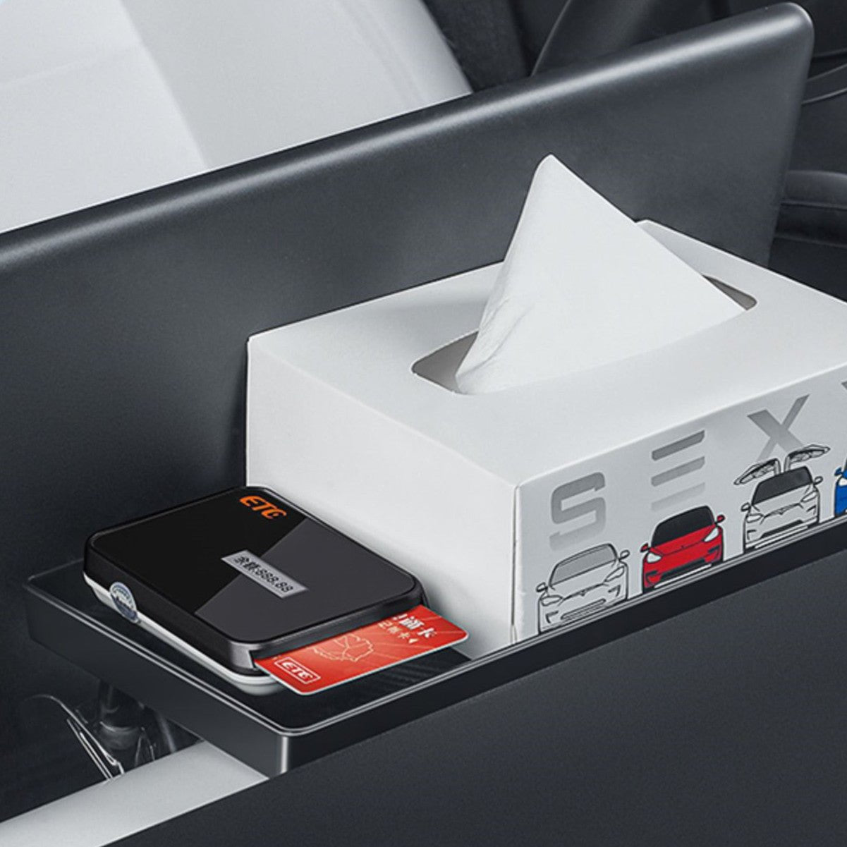 Center Console Organizer Under Screen Storage for Tesla Model 3 & Model Y Tesery Official Store