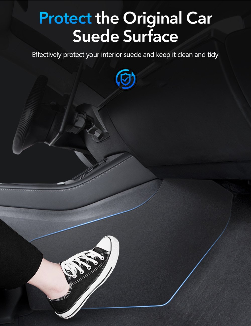 Center Console Side Anti-Kick Mat For Tesla Model Y Tesery Official Store