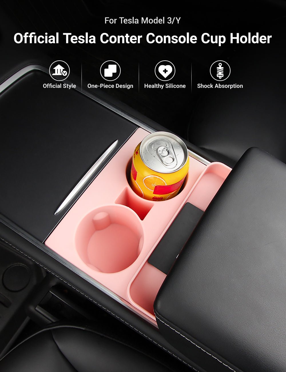 Center Console Silicone Cup Holder For Tesla Model 3/Y Tesery Official Store