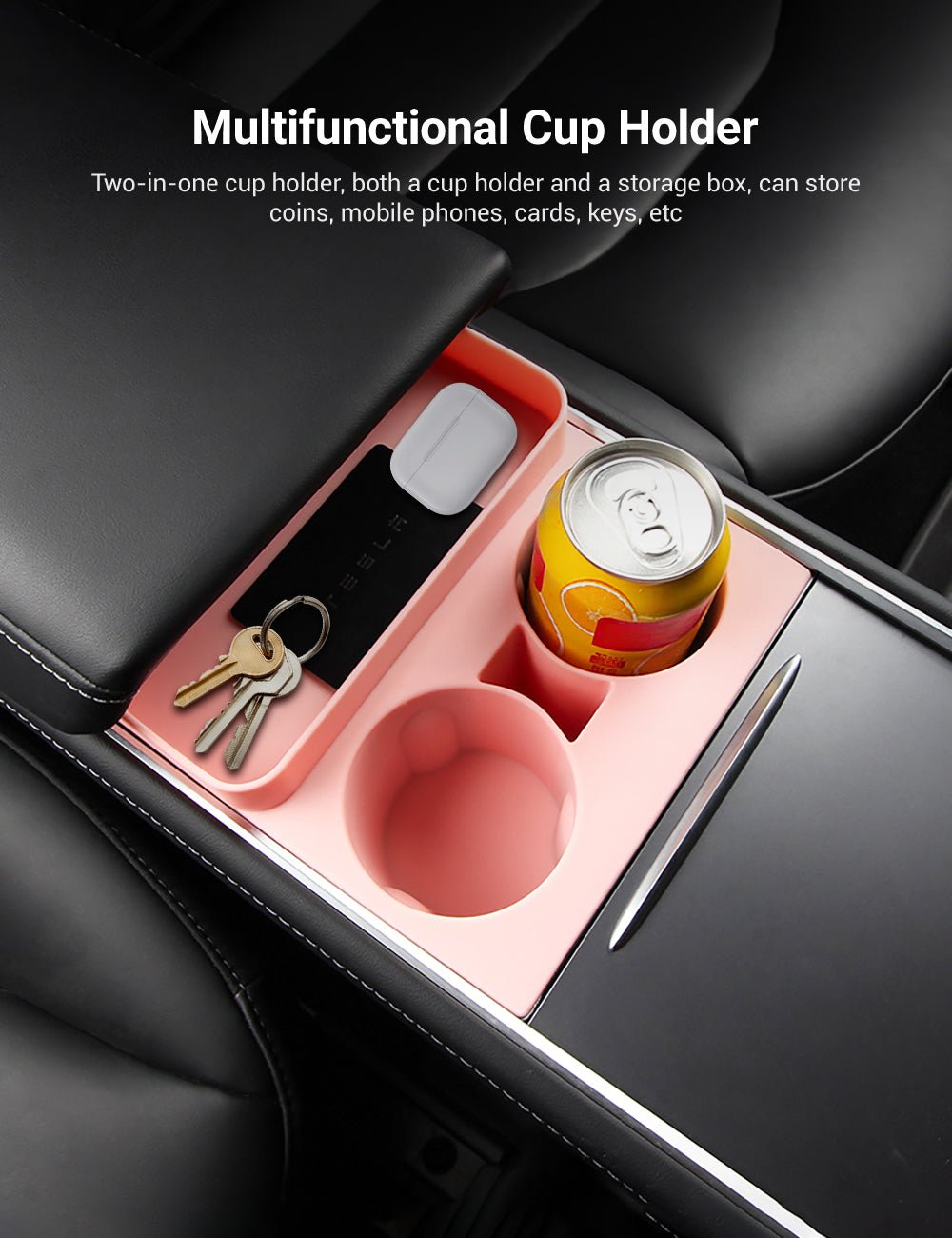 Center Console Silicone Cup Holder For Tesla Model 3/Y Tesery Official Store