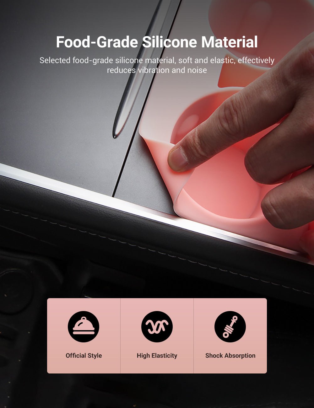 Center Console Silicone Cup Holder For Tesla Model 3/Y Tesery Official Store