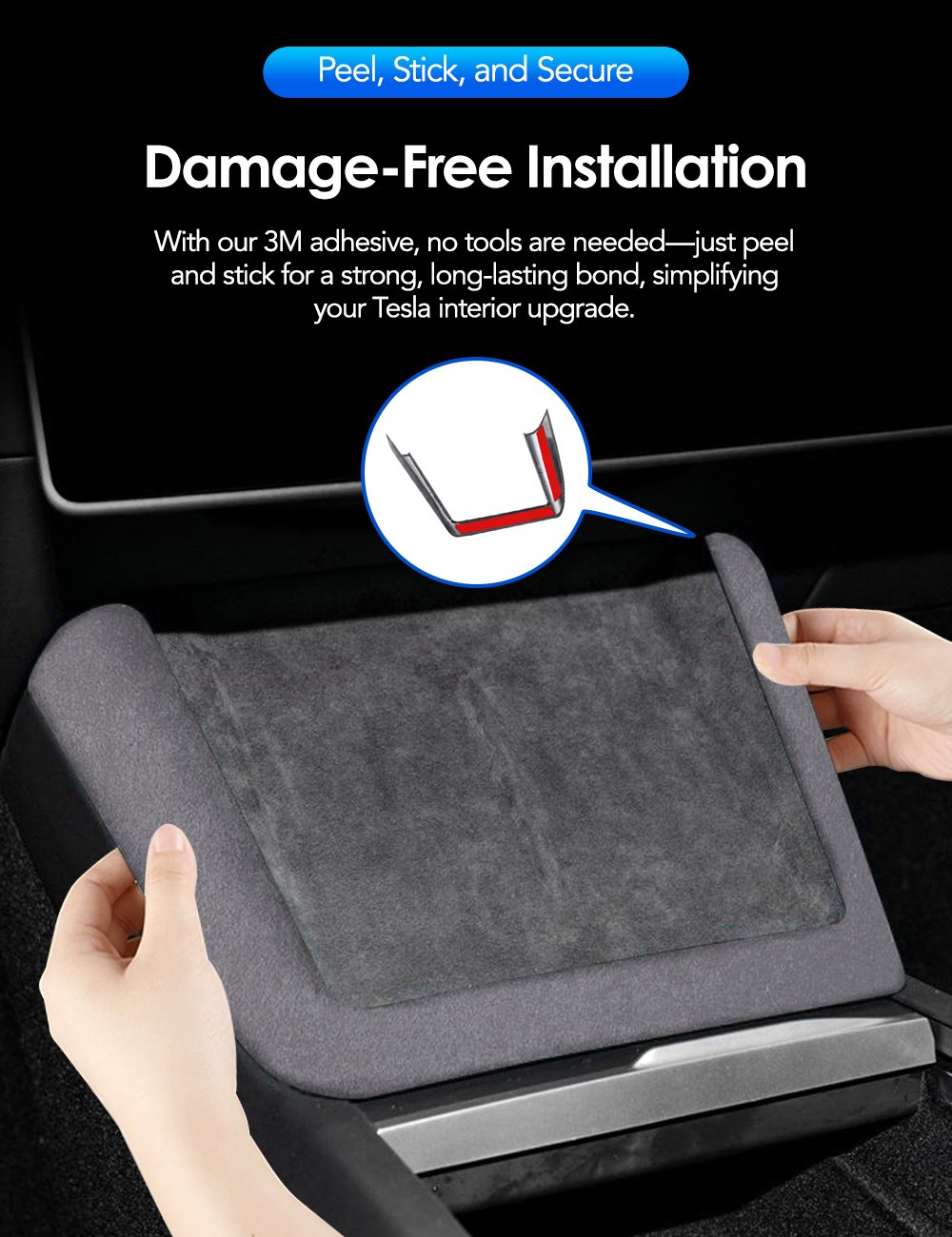 Center Console Wireless Charger Cover Trim for Model 3 Highland & Model Y Juniper Tesery Official Store