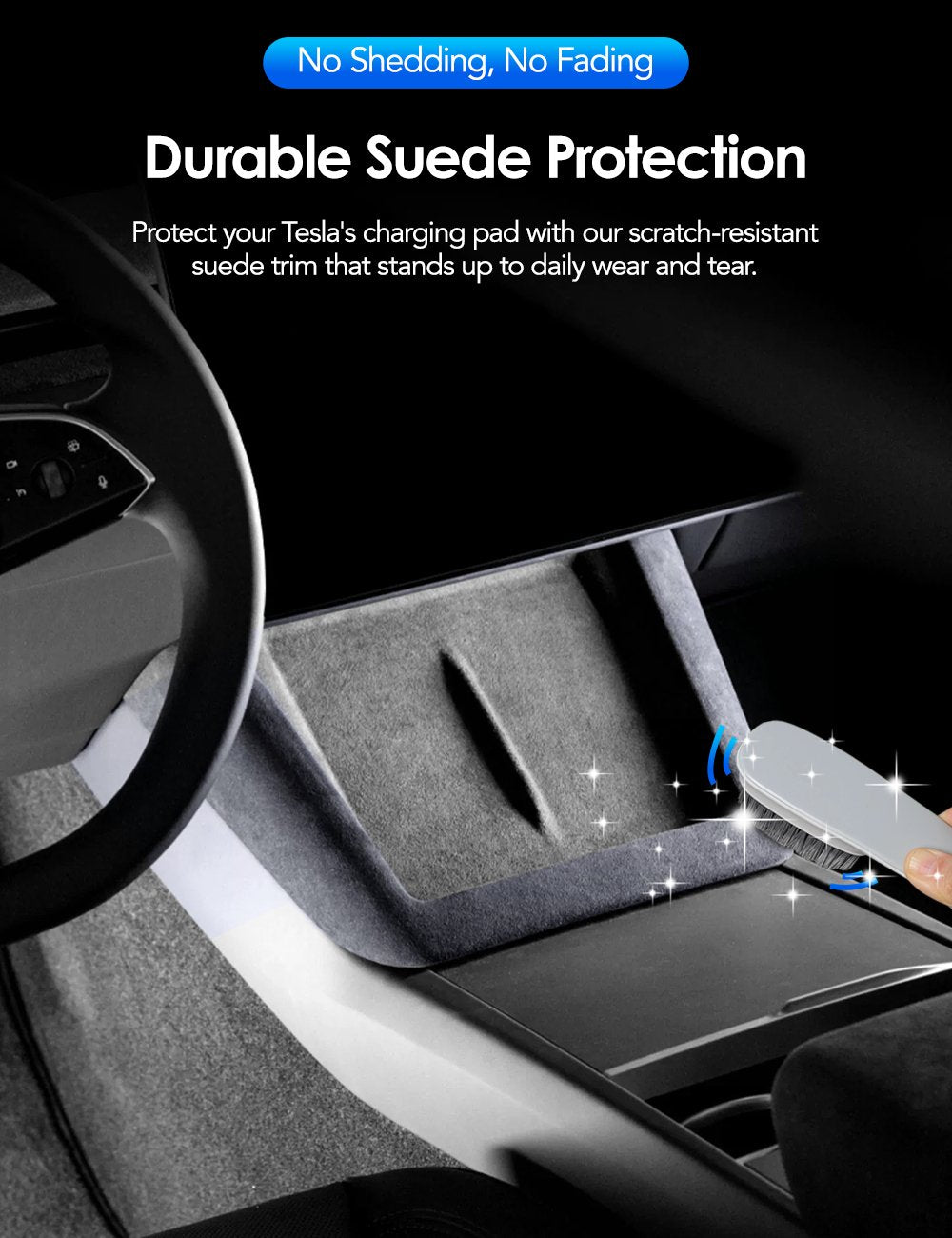Center Console Wireless Charger Cover Trim for Model 3 Highland & Model Y Juniper Tesery Official Store