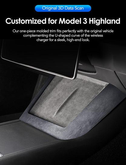 Center Console Wireless Charger Cover Trim for Model 3 Highland & Model Y Juniper Tesery Official Store