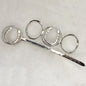 Handcast Horseshoe and Sterling Silver on Brass Center Ring Bun Cover Urban-Equestrian