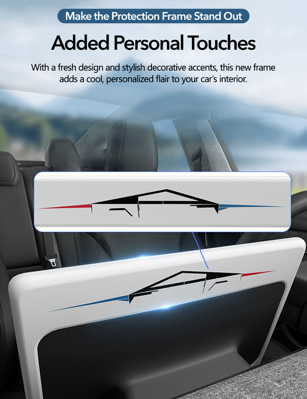 Central Screen Protector Frame for Tesla Model 3 Highland & New Model Y Tesery Official Store