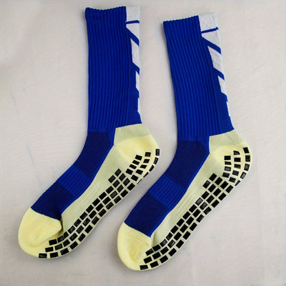 Non-slip Rubber Grip Cushion Soccer Sock | Fabric, All-season, Solid Color, Machine Washable, for Football, Basketball, Running, Hiking, Trekking, Yoga, Pilates - CT TAPESOCKS NovaCart