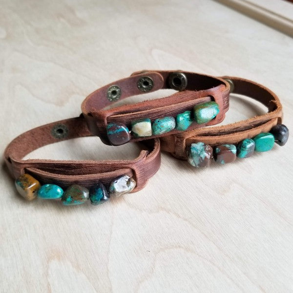 Narrow Cuff with African Turquoise Chunks Shop Style & More | Fresh Looks, Everyday Deals & Free Shipping