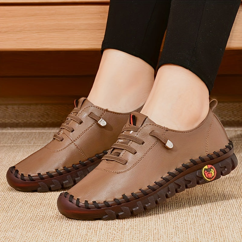 Spring/Autumn 2022 New Style Soft Sole Casual Mom Shoes, Flat Shoes for Women, Breathable and Comfortable Genuine Dance Shoes for Square Dancing, Women Shoes NovaCart