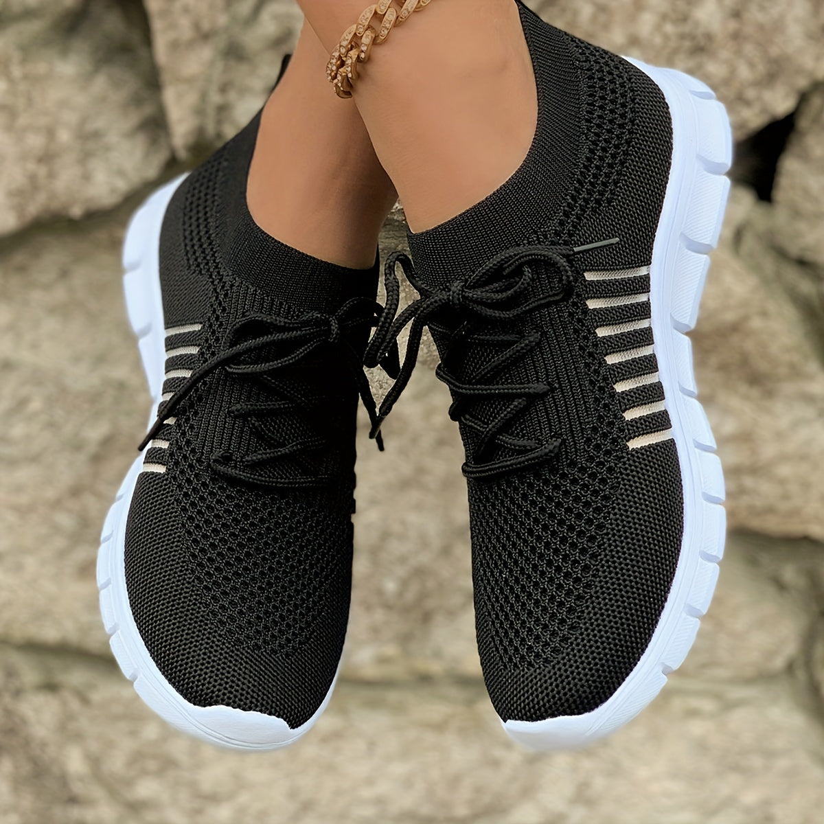 Flying Weave Casual Sneakers, Women Shoes NovaCart