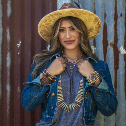 Aqua Terra Slab on Dusty Leather Cuff Bracelet Shop Style & More | Fresh Looks, Everyday Deals & Free Shipping