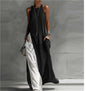 Off-Shoulder Color-Block Flared Maxi Dress with Pockets | 5 Colors FitiqueFit