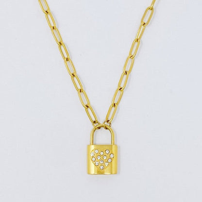 Locked In Shiny Heart Necklace Shop Style & More | Fresh Looks, Everyday Deals & Free Shipping