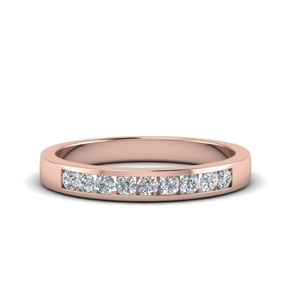 Channel 9 Stone Mens Wedding Ring Fascinating Diamonds