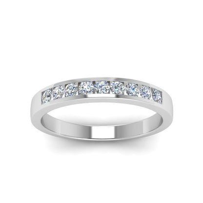 Channel 9 Stone Mens Wedding Ring Fascinating Diamonds