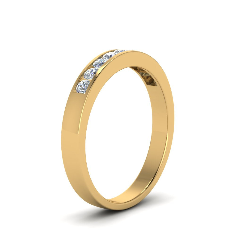 Channel 9 Stone Mens Wedding Ring Fascinating Diamonds