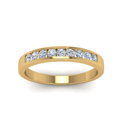Channel 9 Stone Mens Wedding Ring Fascinating Diamonds