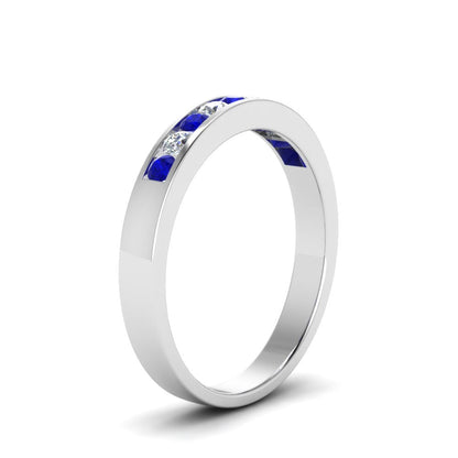 Channel 9 Stone Mens Wedding Ring Fascinating Diamonds