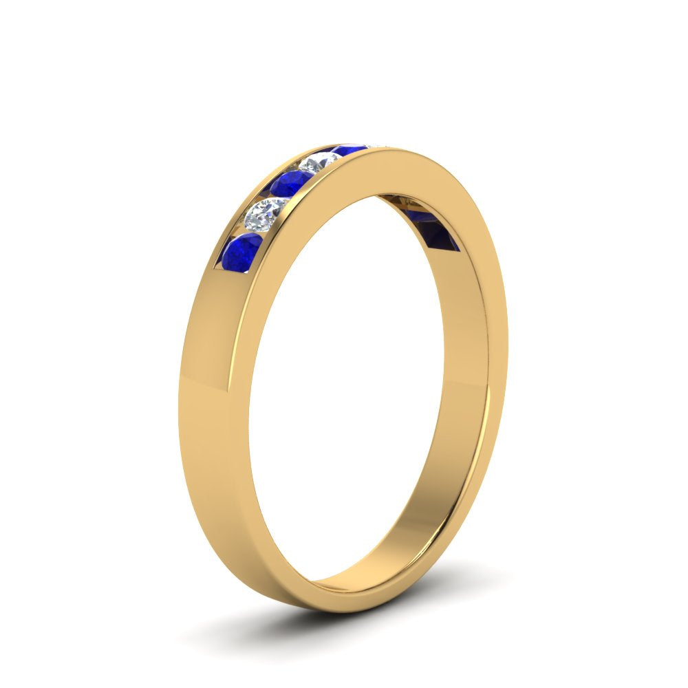 Channel 9 Stone Mens Wedding Ring Fascinating Diamonds