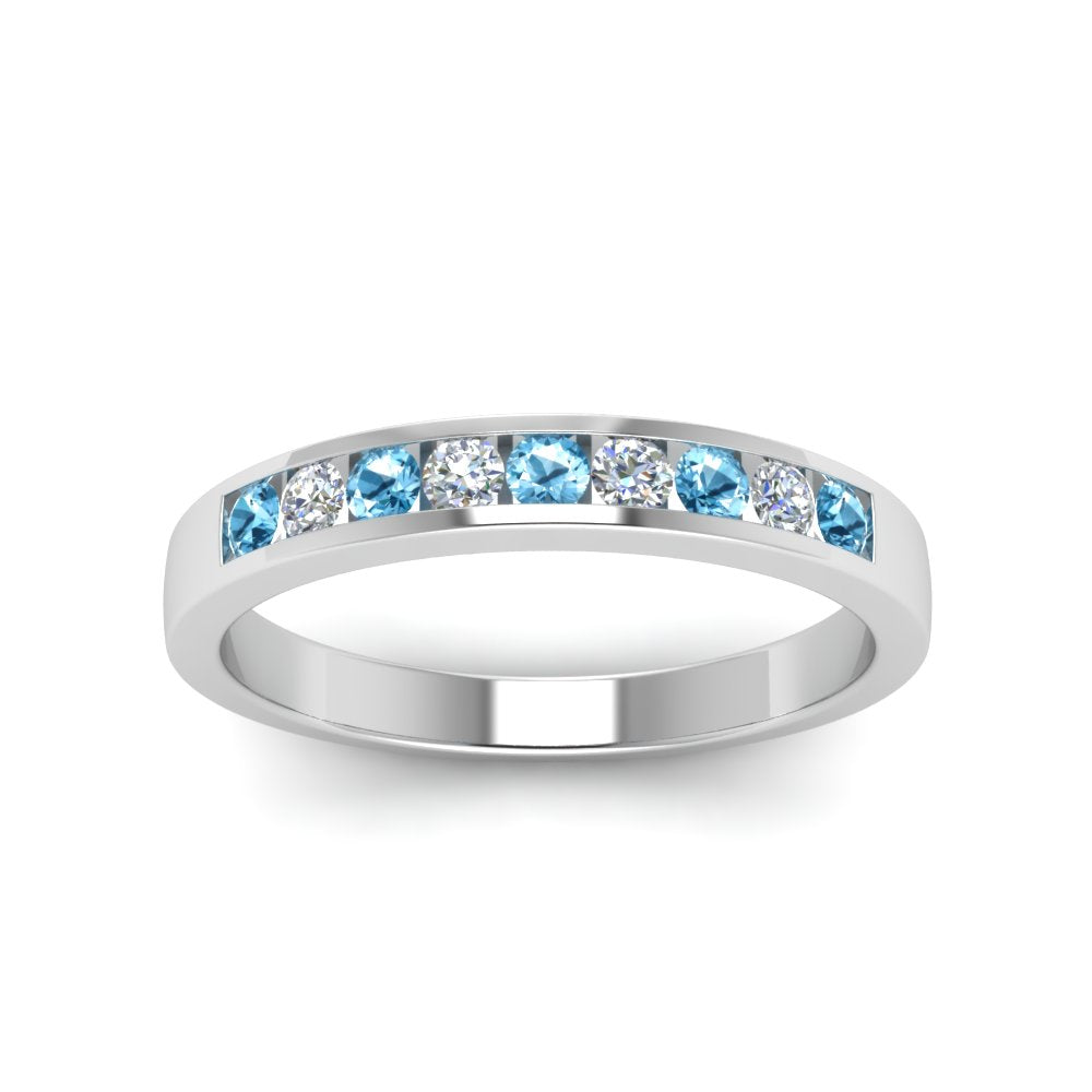 Channel 9 Stone Mens Wedding Ring Fascinating Diamonds