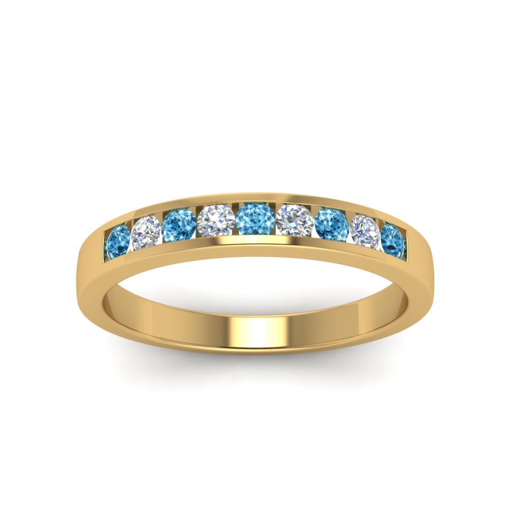 Channel 9 Stone Mens Wedding Ring Fascinating Diamonds