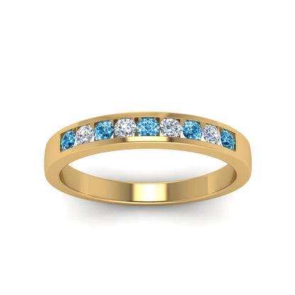 Channel 9 Stone Mens Wedding Ring Fascinating Diamonds