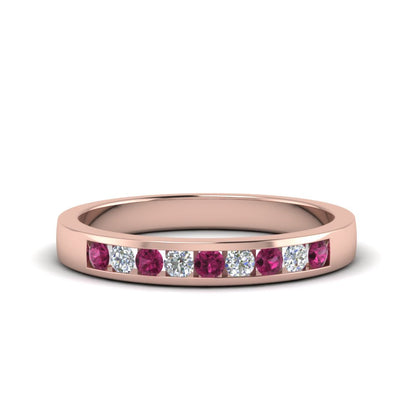 Channel 9 Stone Mens Wedding Ring Fascinating Diamonds