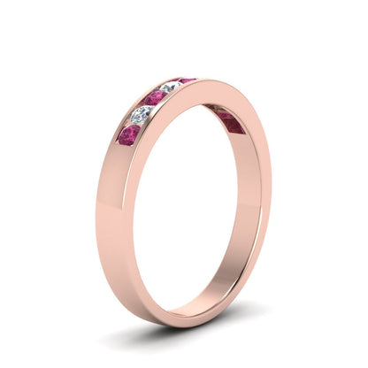 Channel 9 Stone Mens Wedding Ring Fascinating Diamonds
