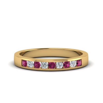 Channel 9 Stone Mens Wedding Ring Fascinating Diamonds