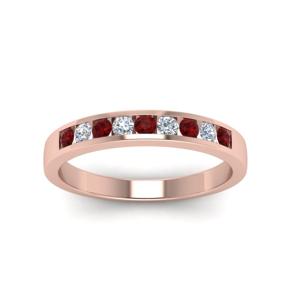 Channel 9 Stone Mens Wedding Ring Fascinating Diamonds