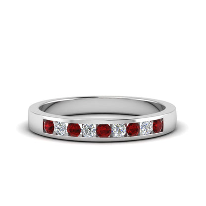 Channel 9 Stone Mens Wedding Ring Fascinating Diamonds