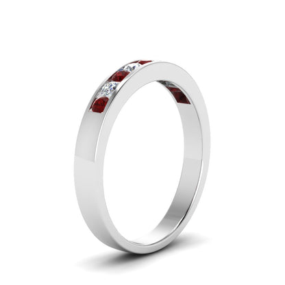 Channel 9 Stone Mens Wedding Ring Fascinating Diamonds