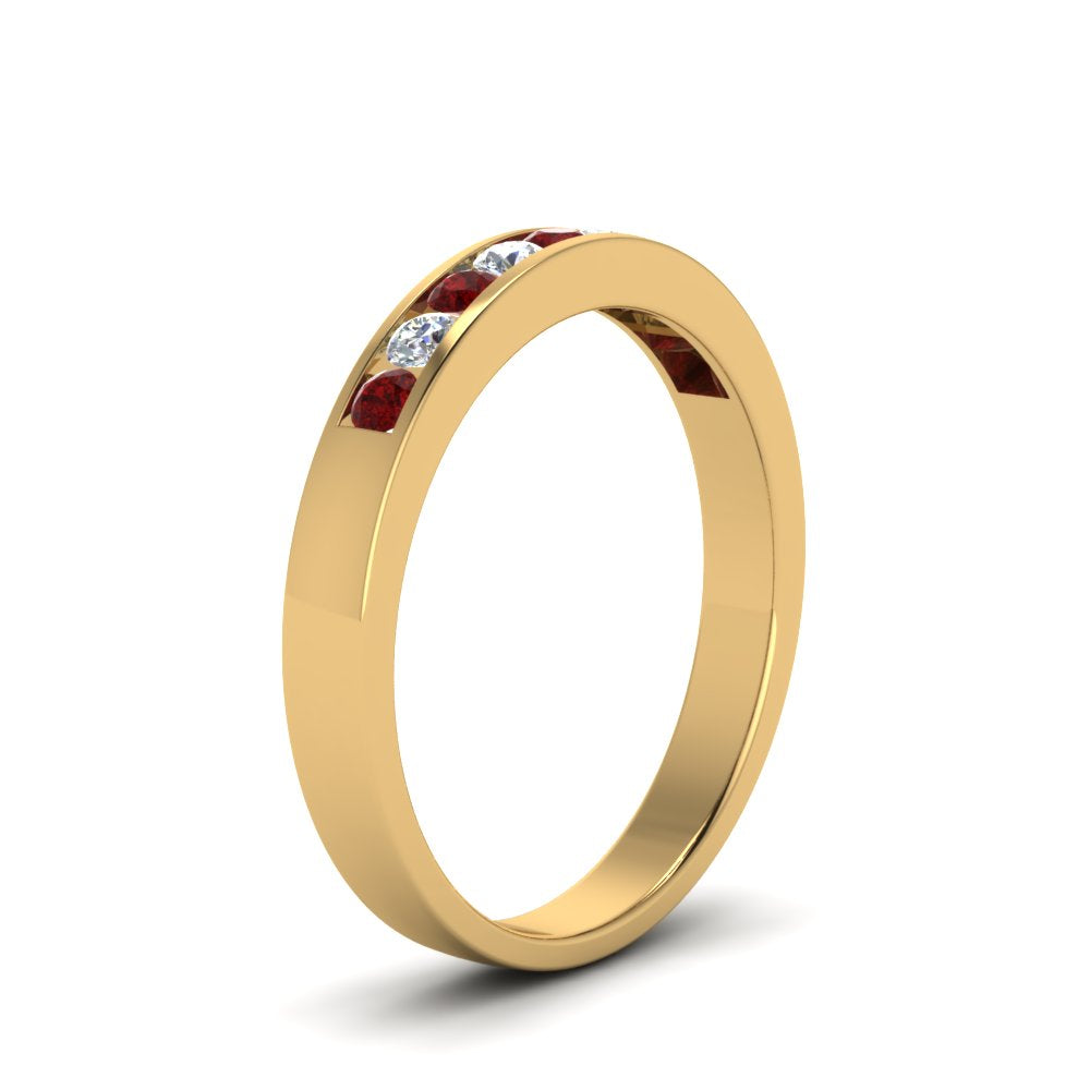 Channel 9 Stone Mens Wedding Ring Fascinating Diamonds