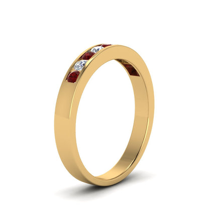 Channel 9 Stone Mens Wedding Ring Fascinating Diamonds