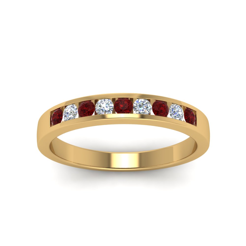 Channel 9 Stone Mens Wedding Ring Fascinating Diamonds