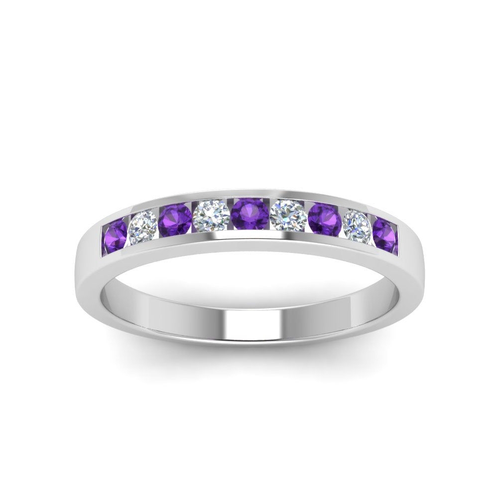 Channel 9 Stone Mens Wedding Ring Fascinating Diamonds