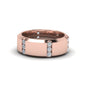Channel Set 3 Stone Mens Anniversary Ring Fascinating Diamonds