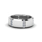 Channel Set 3 Stone Mens Anniversary Ring Fascinating Diamonds