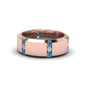 Channel Set 3 Stone Mens Anniversary Ring Fascinating Diamonds