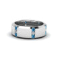 Channel Set 3 Stone Mens Anniversary Ring Fascinating Diamonds