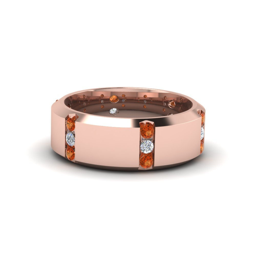 Channel Set 3 Stone Mens Anniversary Ring Fascinating Diamonds
