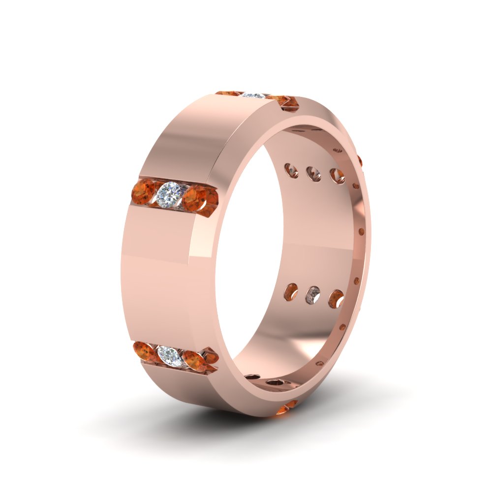 Channel Set 3 Stone Mens Anniversary Ring Fascinating Diamonds