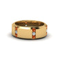 Channel Set 3 Stone Mens Anniversary Ring Fascinating Diamonds