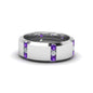 Channel Set 3 Stone Mens Anniversary Ring Fascinating Diamonds