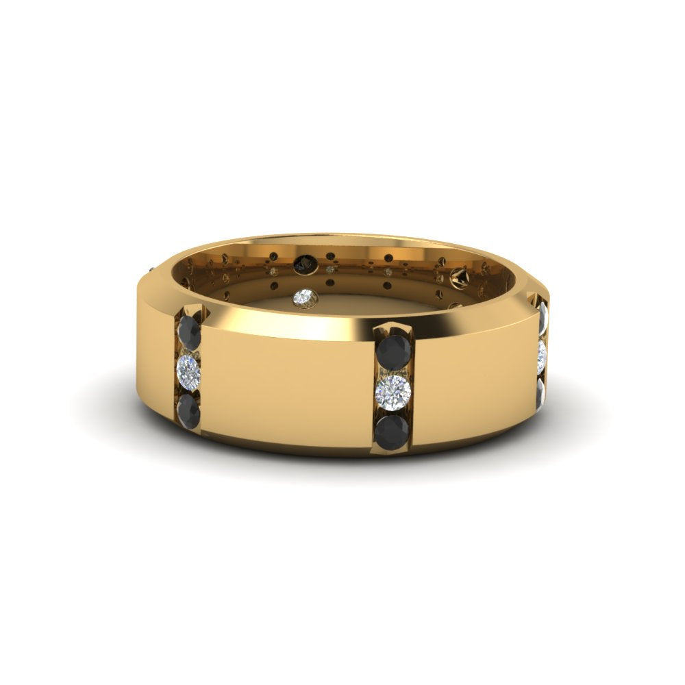 Channel Set 3 Stone Mens Anniversary Ring Fascinating Diamonds
