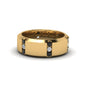 Channel Set 3 Stone Mens Anniversary Ring Fascinating Diamonds