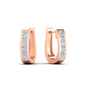 Channel Set Huggie Hoop Earring Fascinating Diamonds
