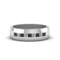 Mens Channel Set Square Wedding Ring Fascinating Diamonds