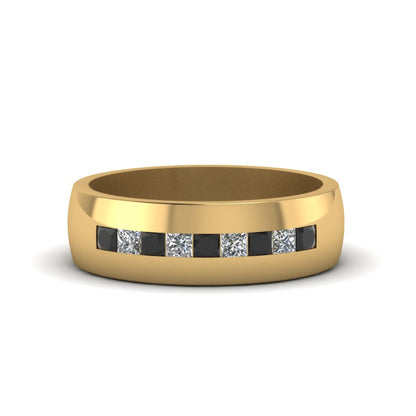 Mens Channel Set Square Wedding Ring Fascinating Diamonds